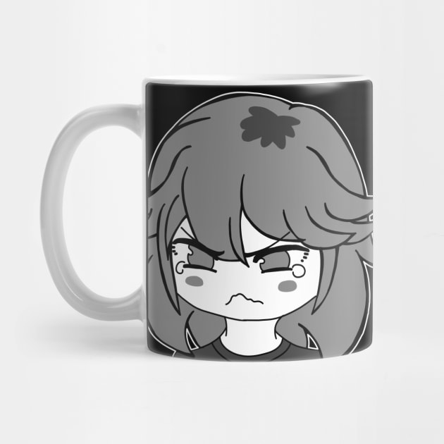 Funny Anime Manga Angry Pout Face Little Girl Cute Meme by designsenpai